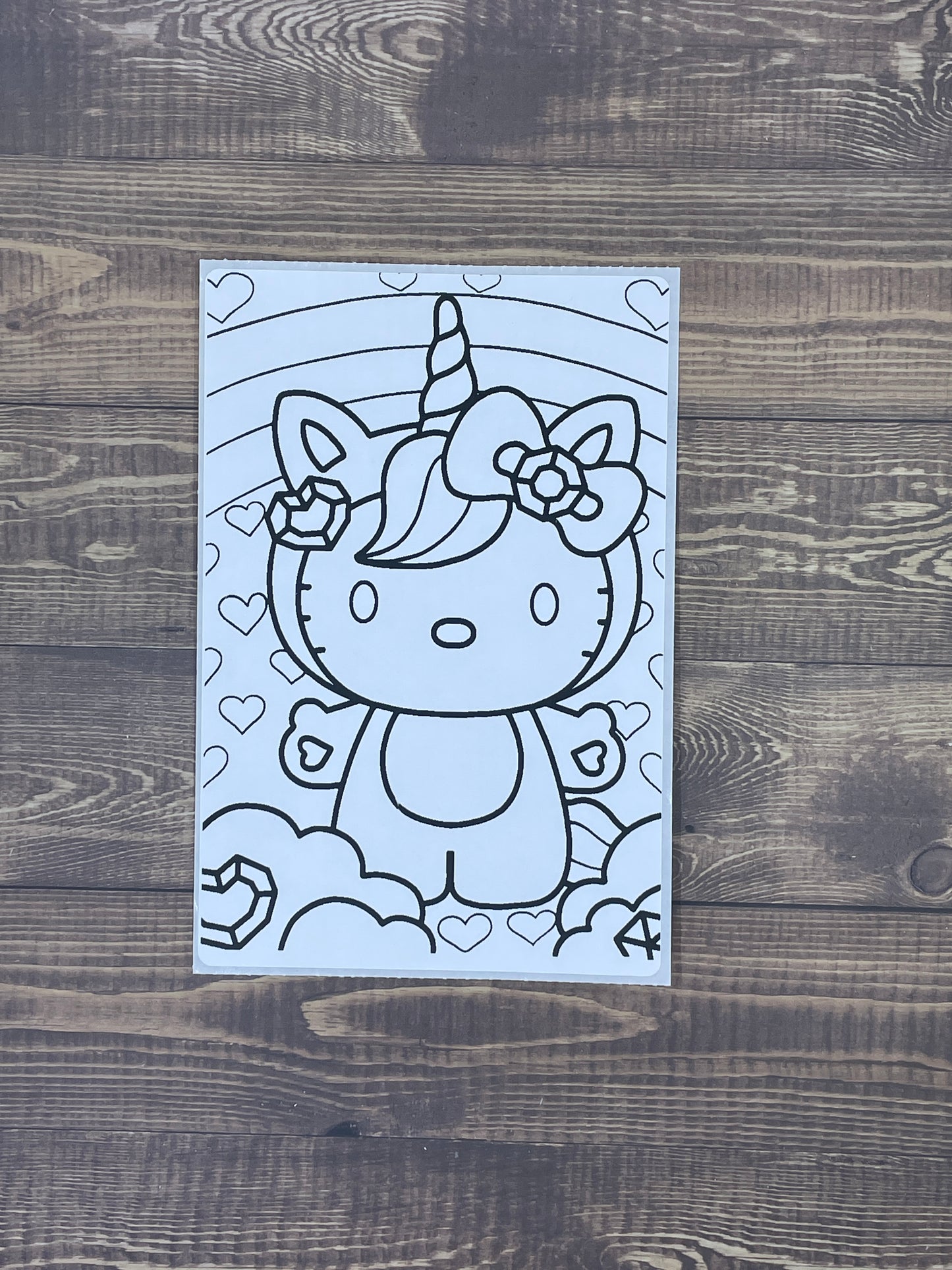 HK Coloring Sticker Sheet