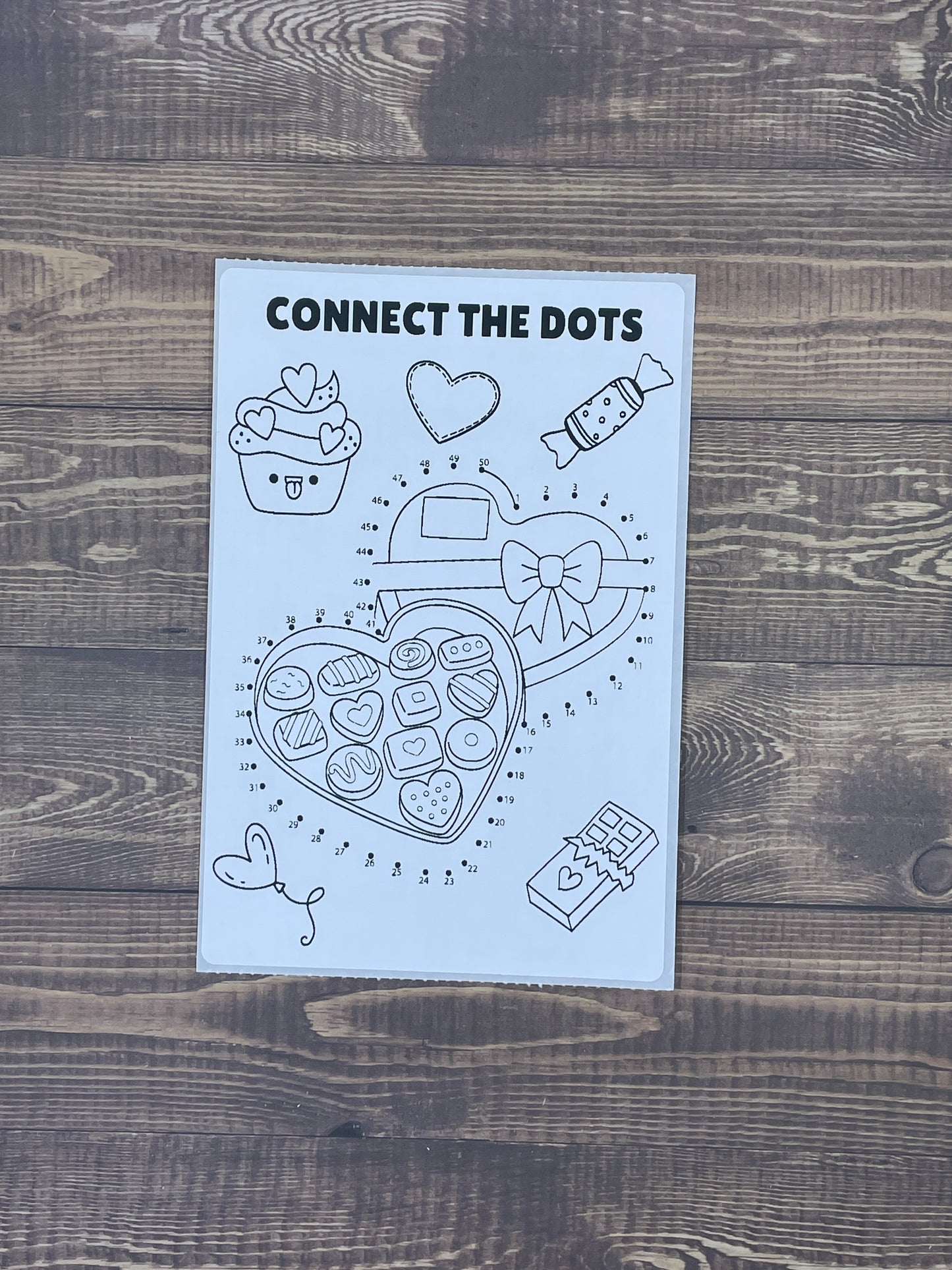 Valentines Coloring Sticker Sheet