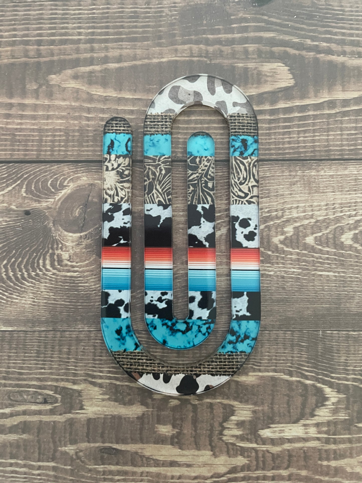 Cow Print Jumbo Paperclip