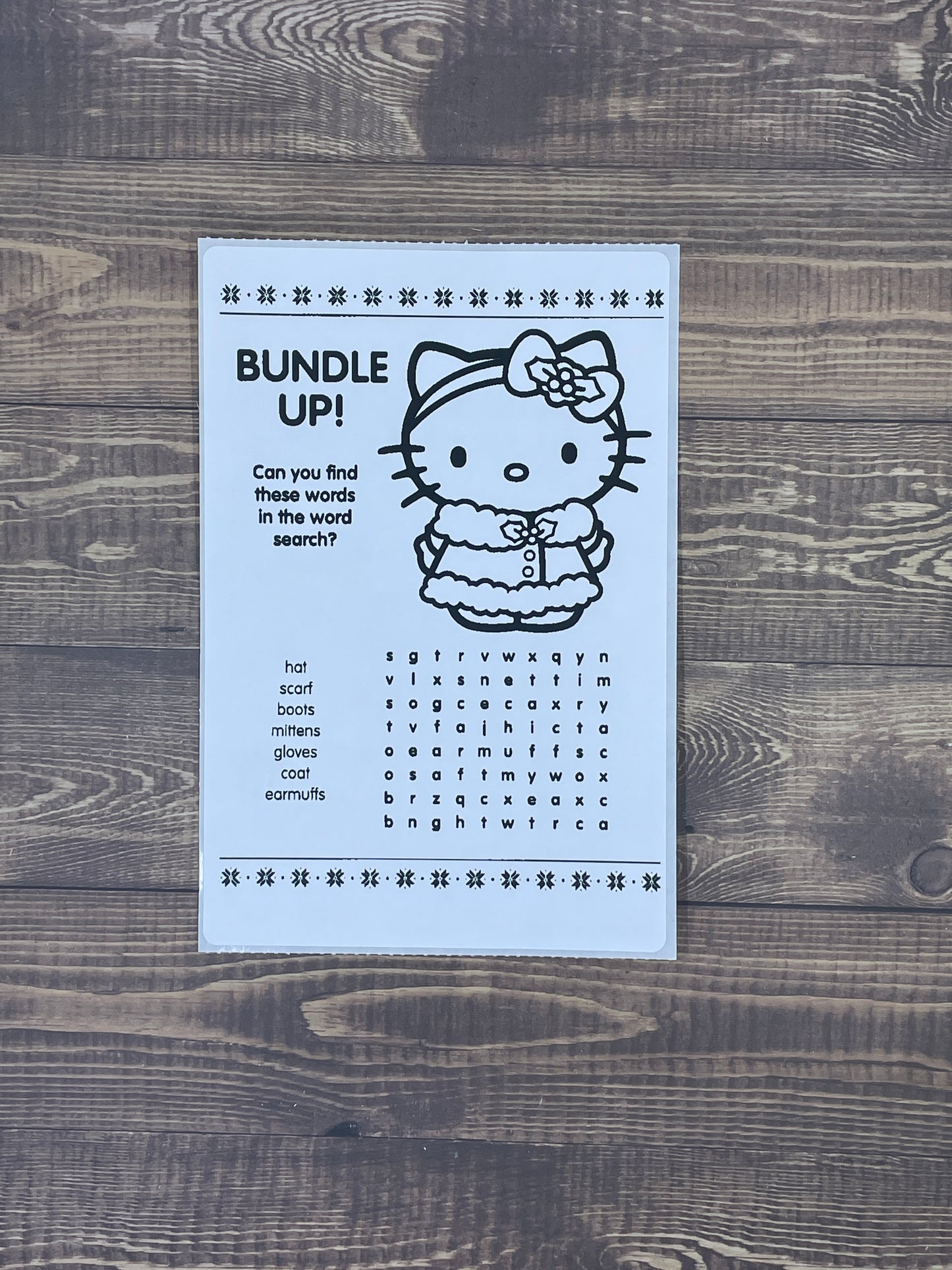 HK Coloring Sticker Sheet