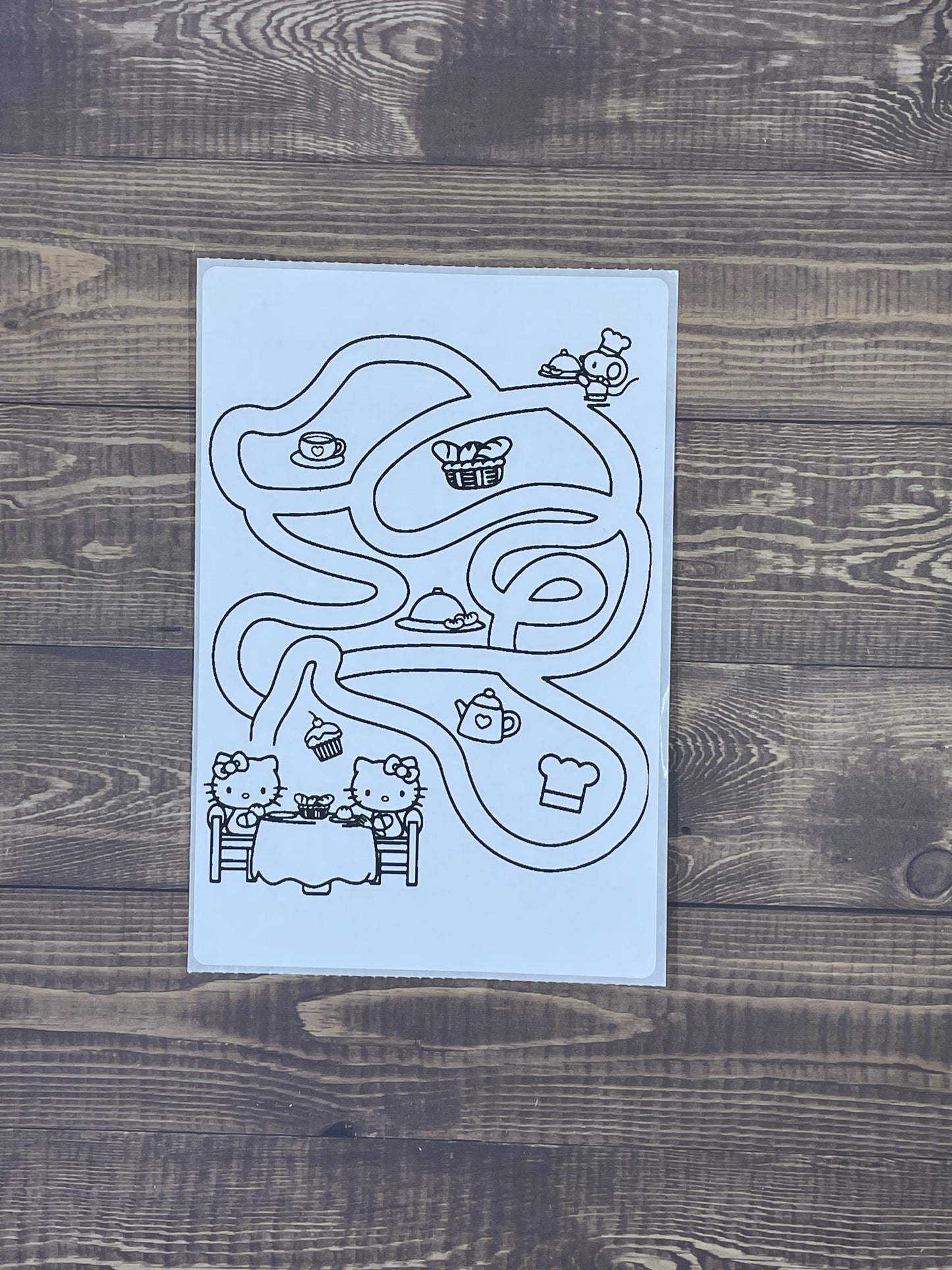 HK Coloring Sticker Sheet
