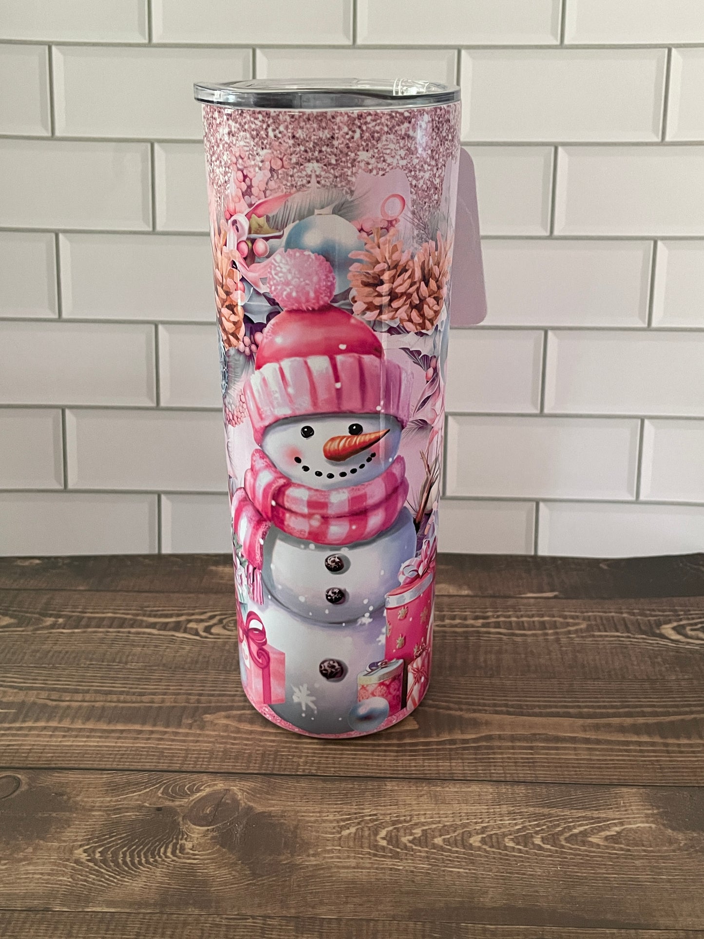 Pink Snow Tumbler