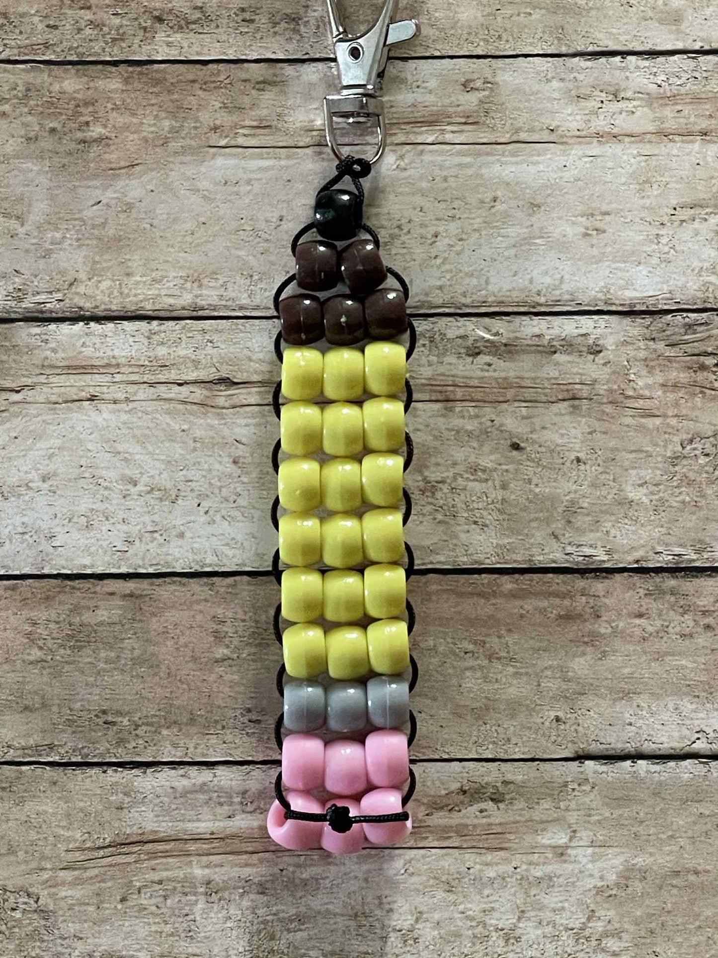 Pencil Beaded Keychain