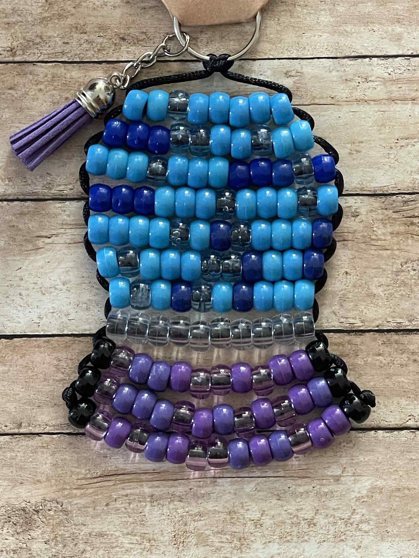 Crystall Ball Beaded Keychain