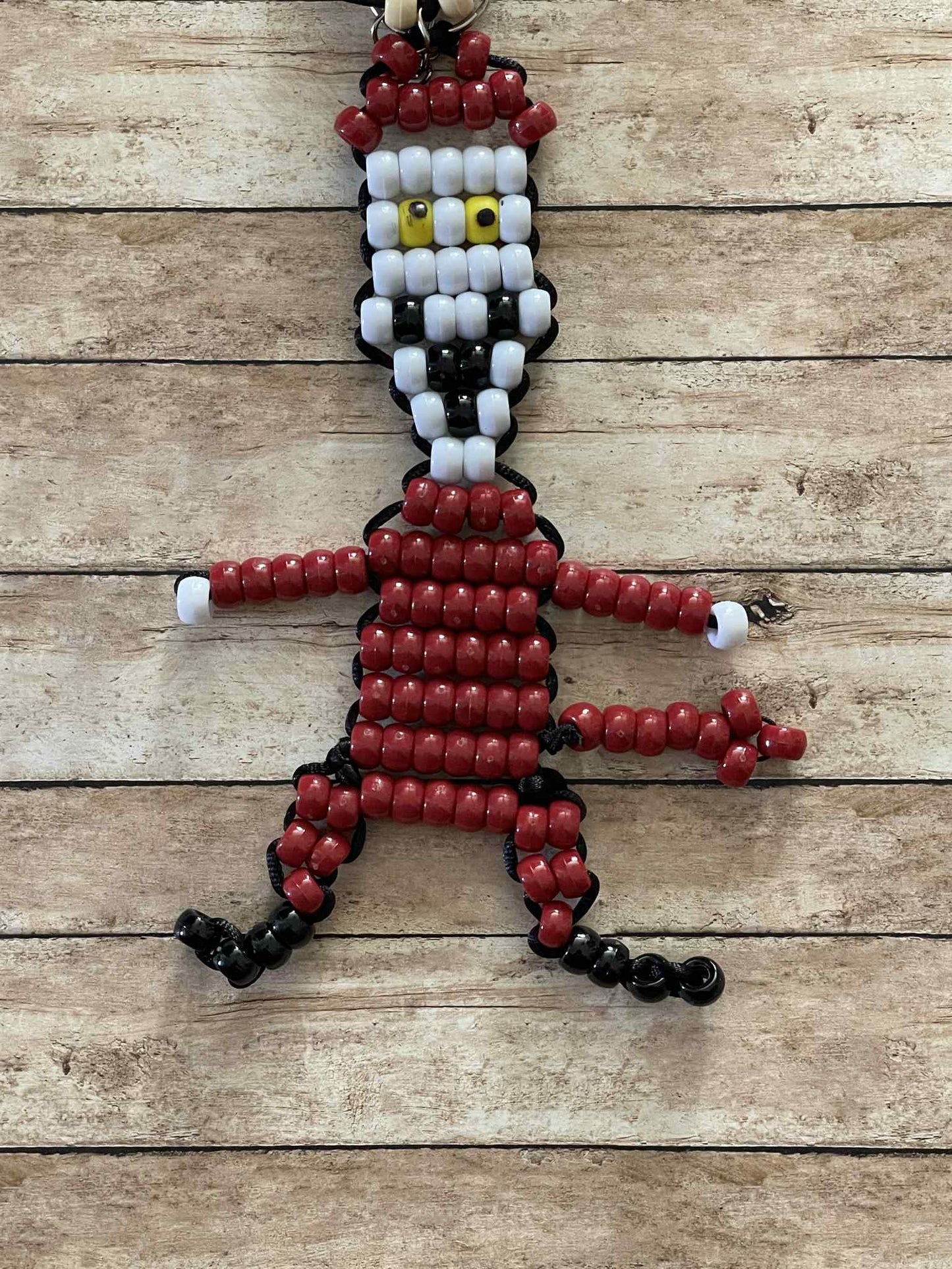 Lock Beaded Keychain