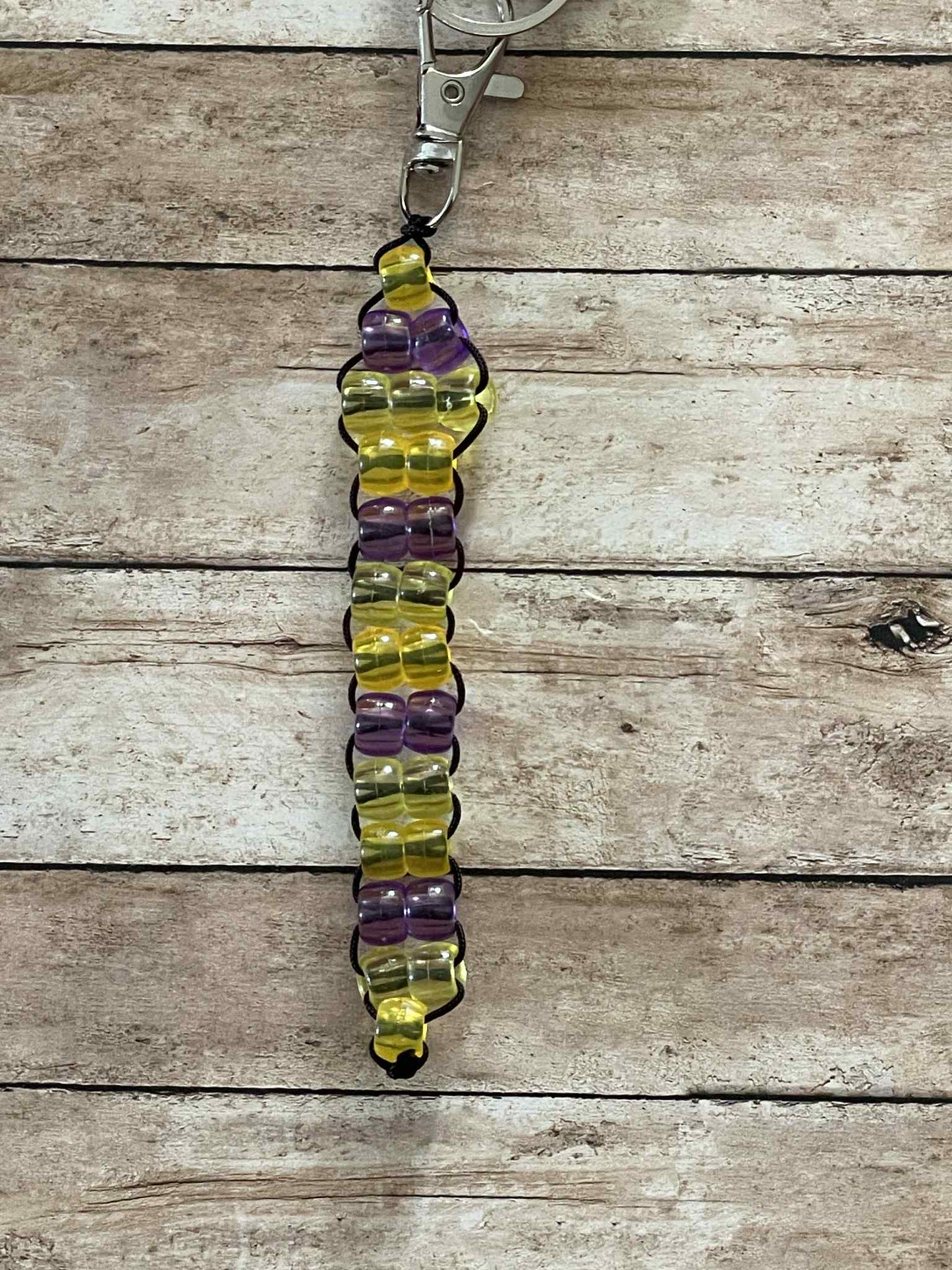 Small Snake Beaded Keychain