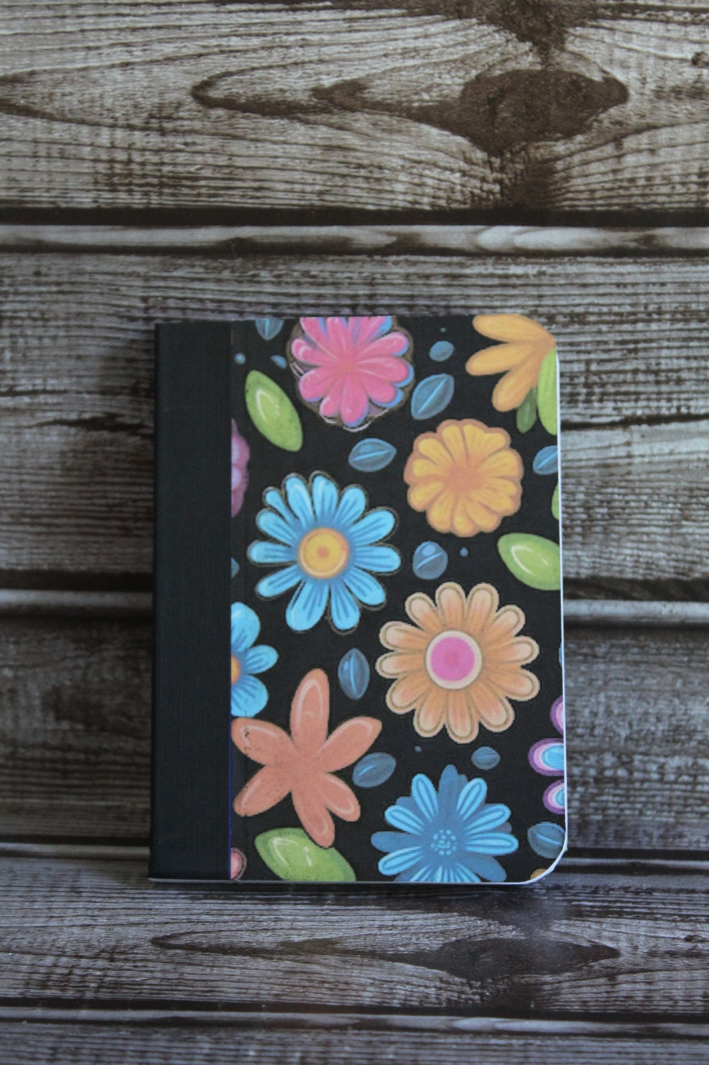 Retro Flowers Mini Notebook