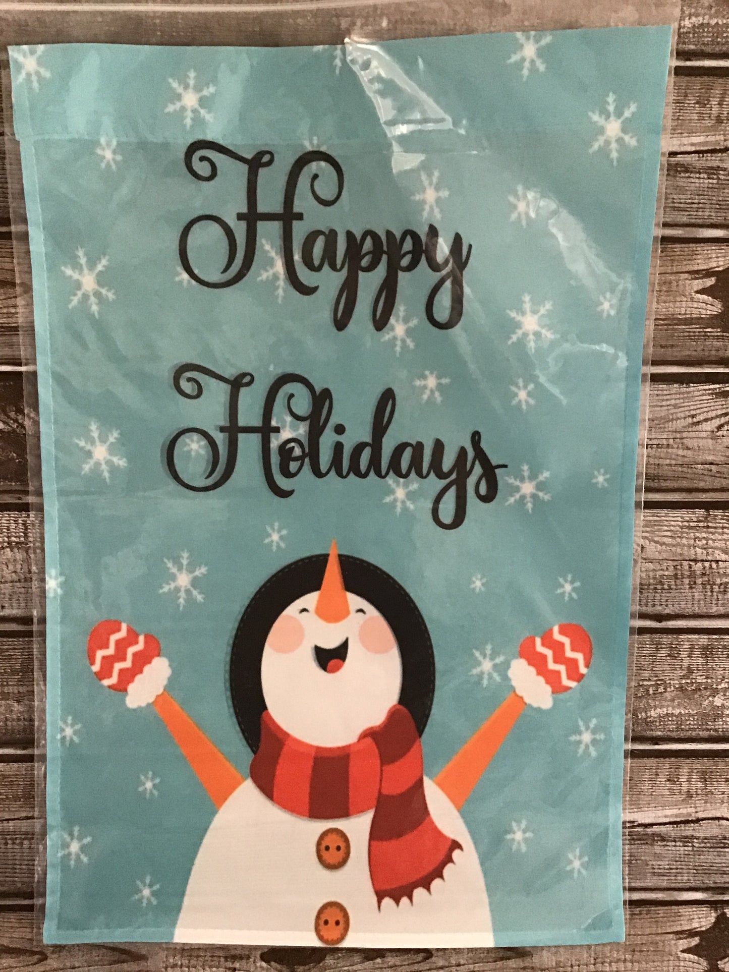 Happy holidays snowman