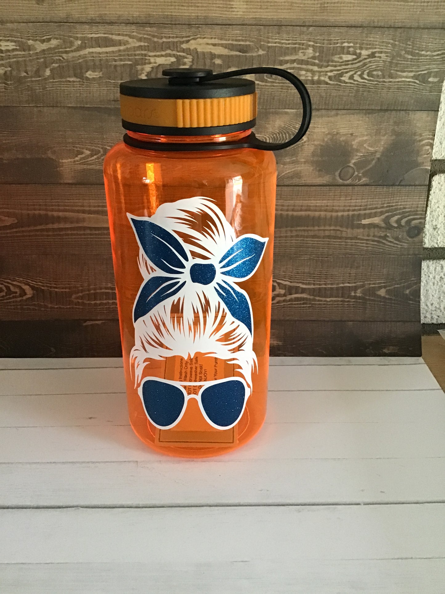 34oz Water Bottle Orange