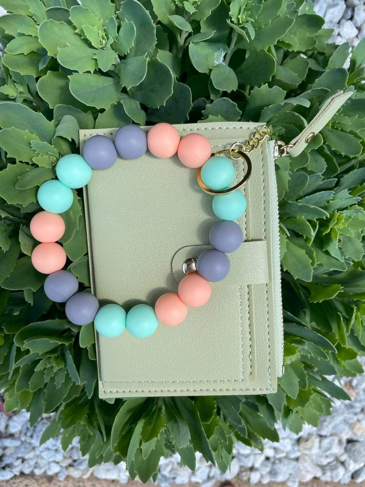 Pastel Wristlet with Wallet