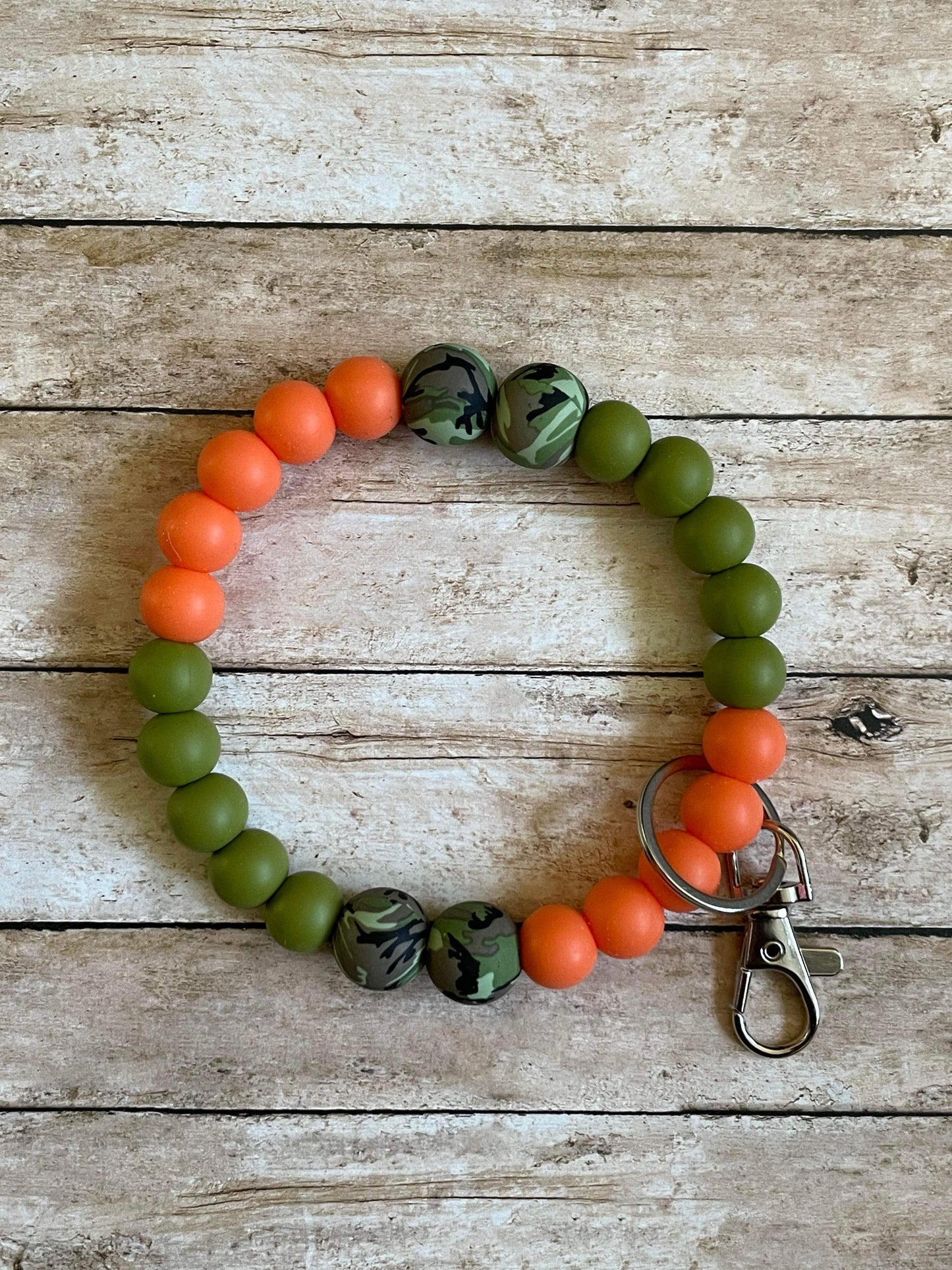 Green/Orange Cameo Wristlet