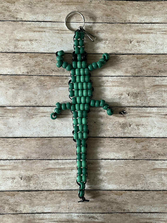 Alligator Beaded Keychain