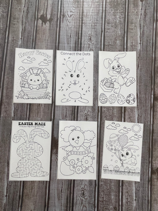 Easter Coloring Sticker Sheet