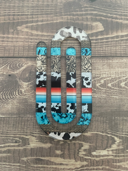 Cow Print Jumbo Paperclip