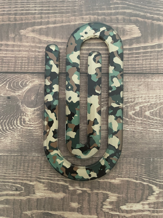 Camo Jumbo Paperclip