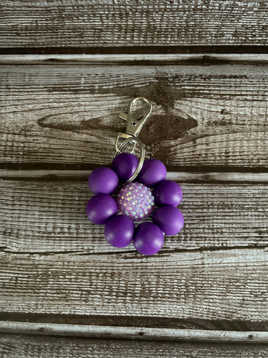 Beaded Flowers purple