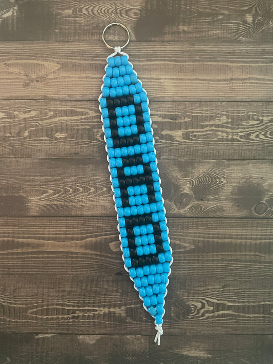Dad Beaded Keychain