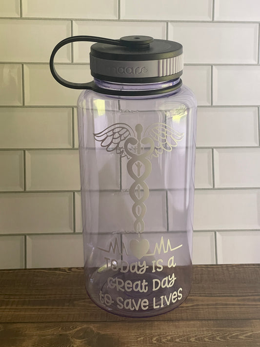34oz Water Bottle Purple