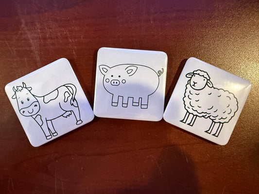 Farm Pack Dry Erase Magnets