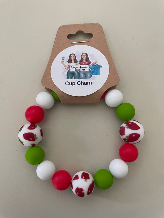 Beaded Charms Green Apple