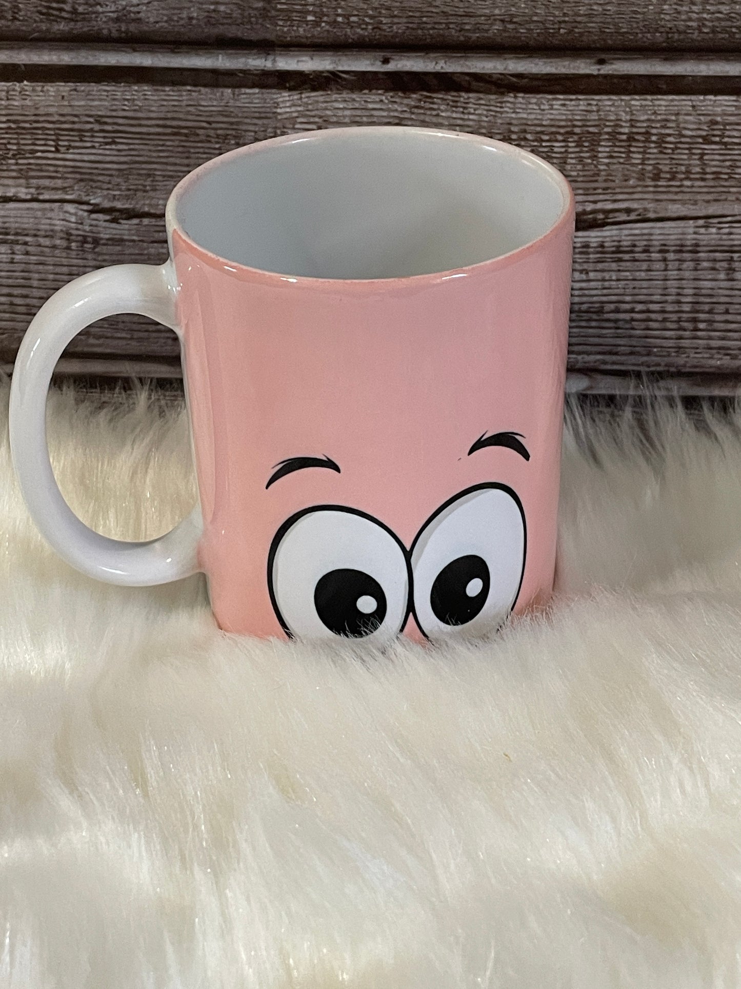 Pink Cartoon Mouth Mug