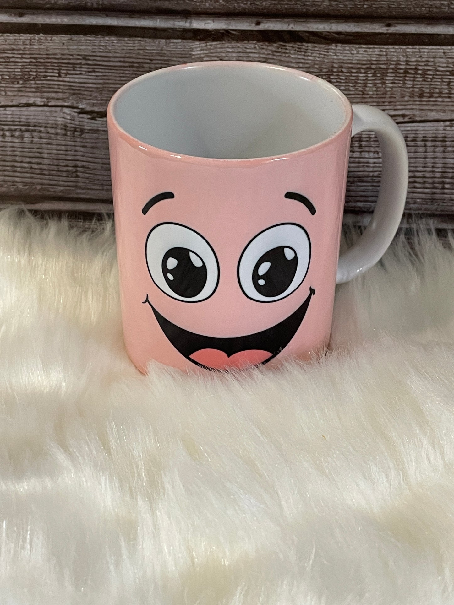 Pink Cartoon Mouth Mug