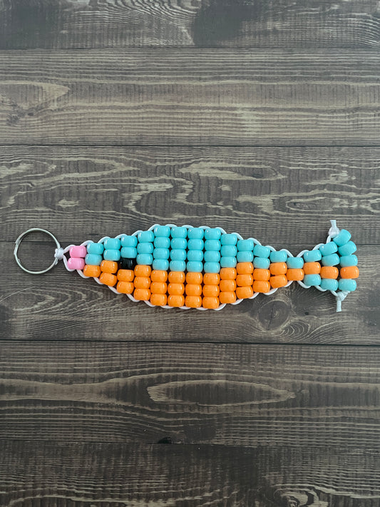 Fish Beaded Keychain
