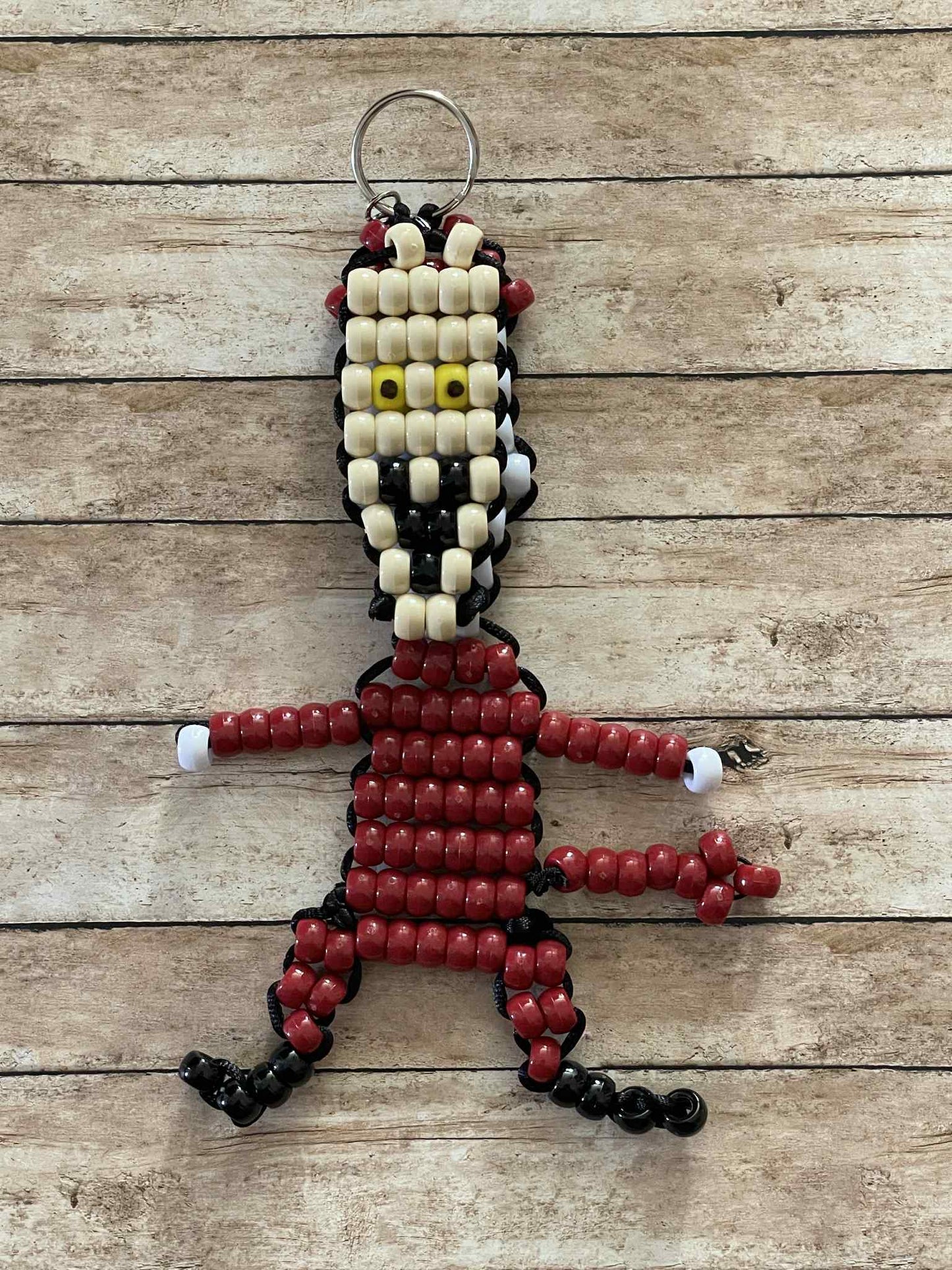 Lock Beaded Keychain