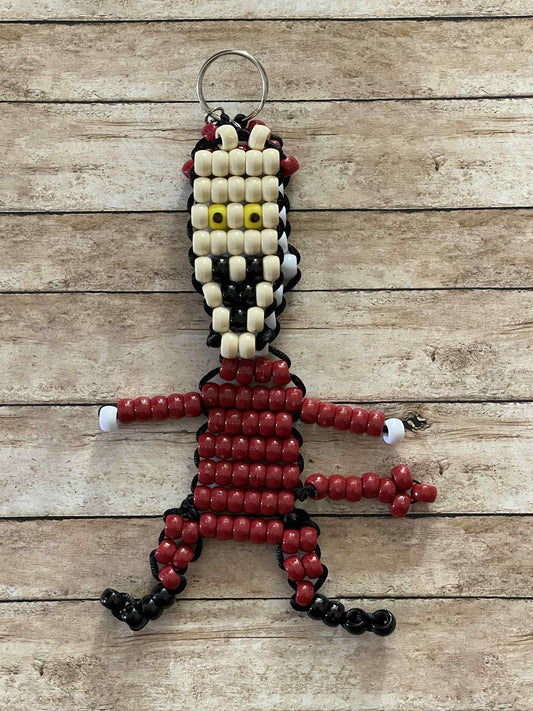 Lock Beaded Keychain