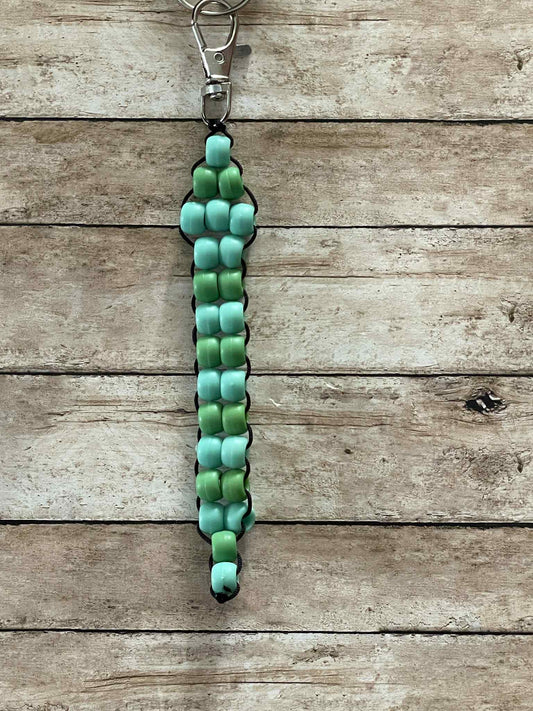 Small Snake Beaded Keychain