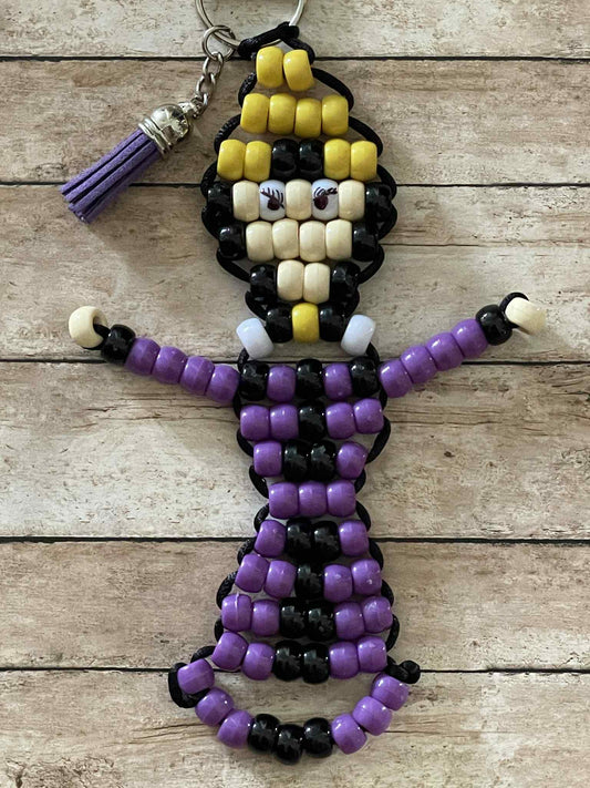 Evil Queen Beaded Keychain