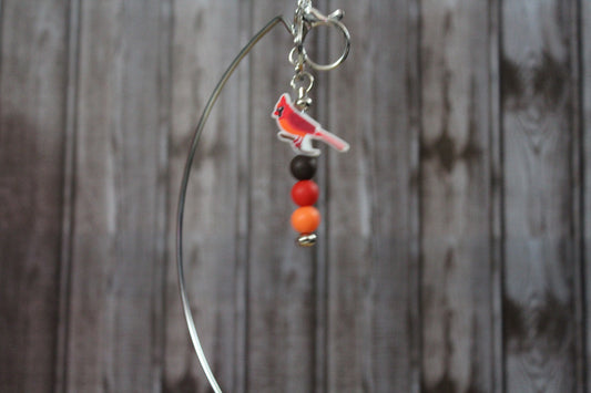 Cardinal Bar Keychain