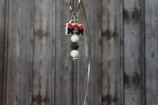 Football Bar Keychain