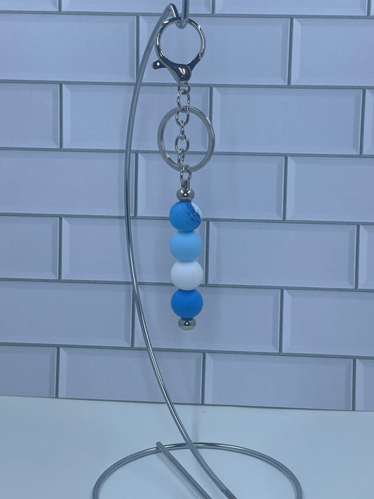 Blue Marble Bar Keychain