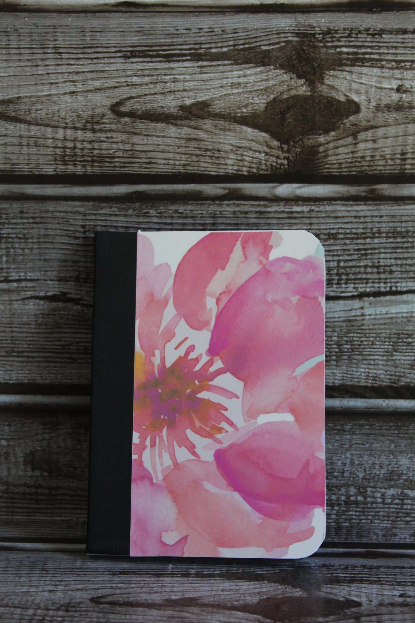 Purple Pink Flower Mini Notebook