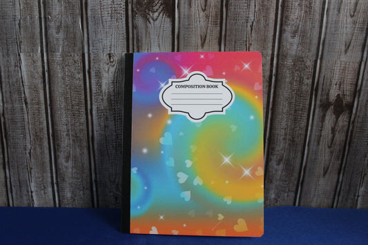 Rainbow|Hearts|Stars Notebook