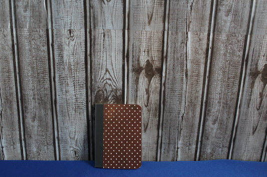 Brown Dots Mini Notebook