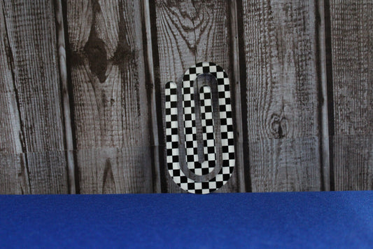 Checker Flag Jumbo Paperclip