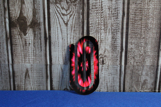 Pink/Black Jumbo Paperclip