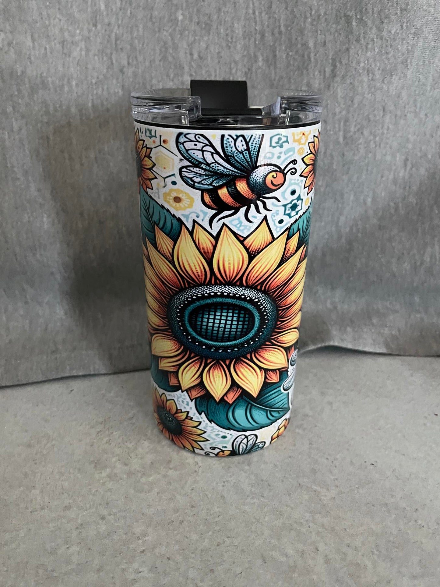 Bee Sunflower 4-in-1 Can Cooler