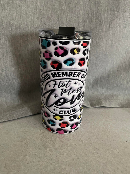 Hot mess mom  4-in-1 Can Cooler