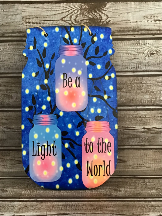 Mason Jar Door Sign