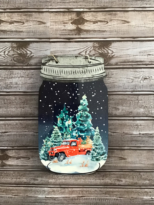 Mason Jar Door Sign