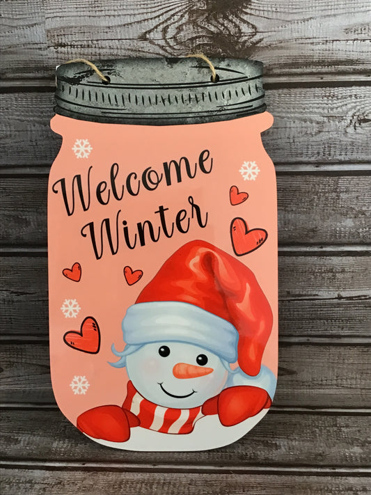 Mason Jar Door Sign