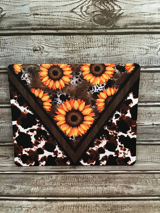 Sunflower cowhide