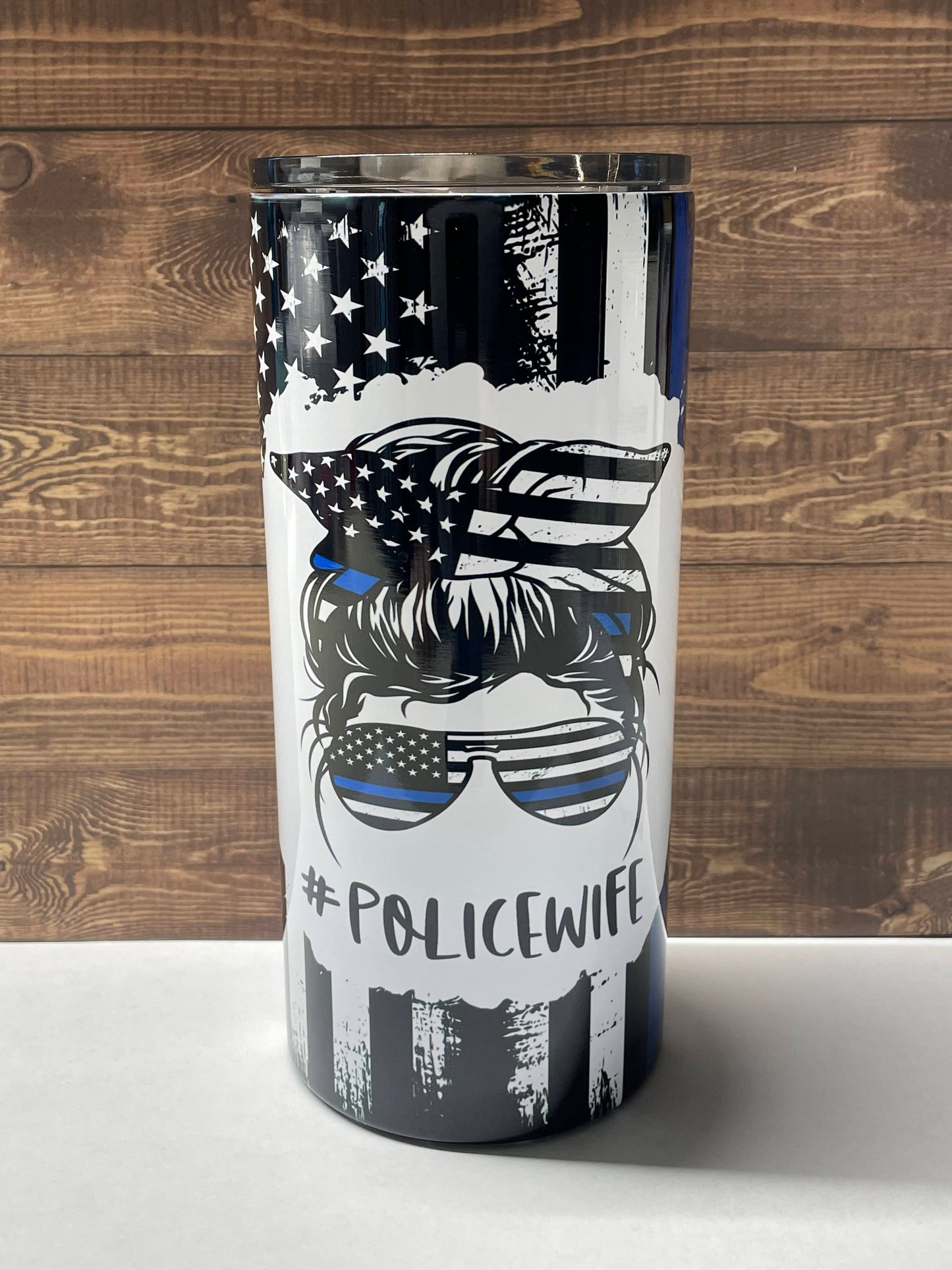 Police Wife 22oz Fatty Tumbler