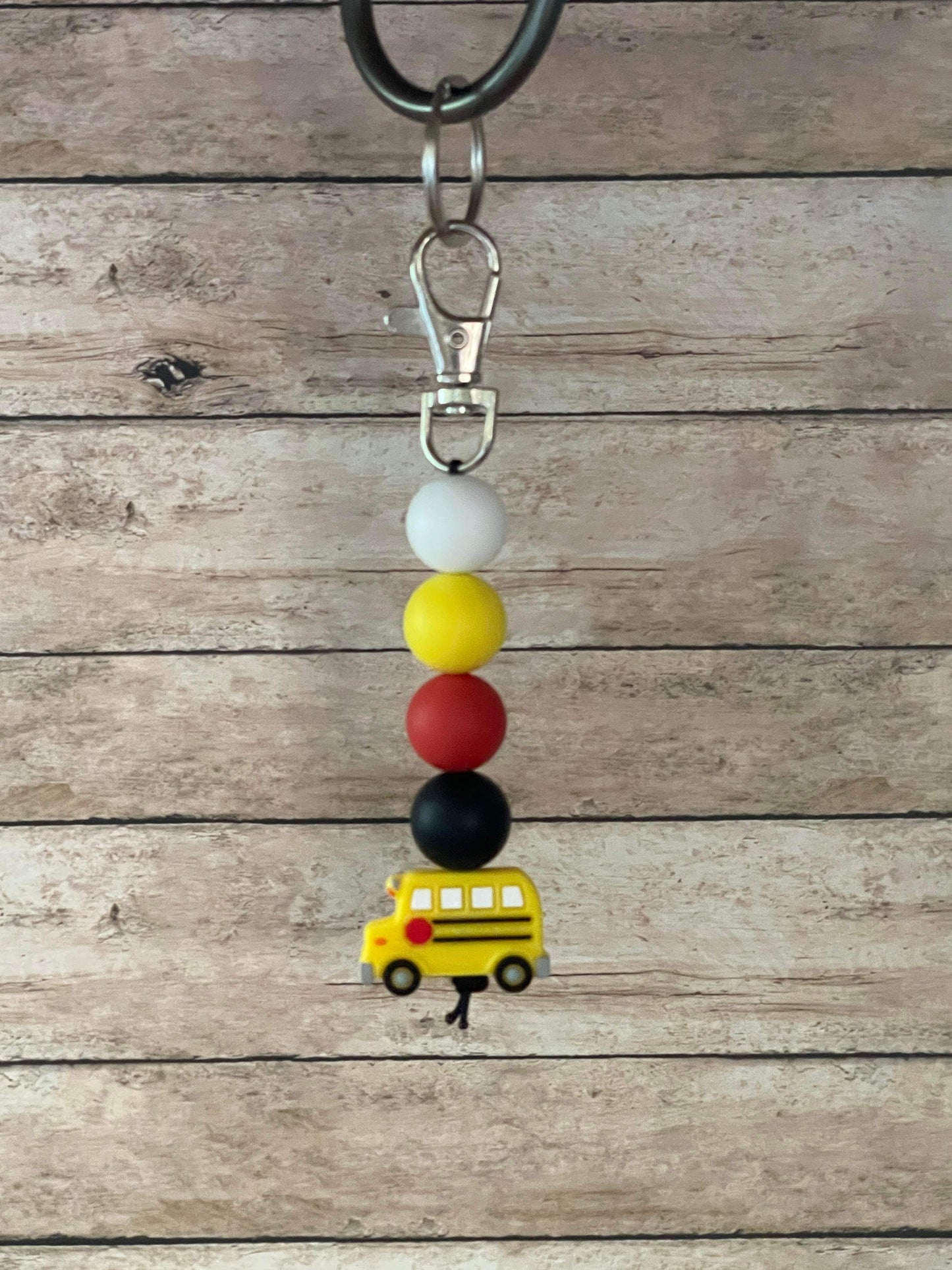 Bus Silicone Keychain