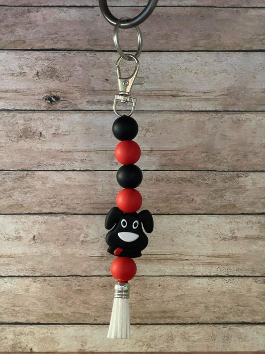 Dog Silicone Keychain